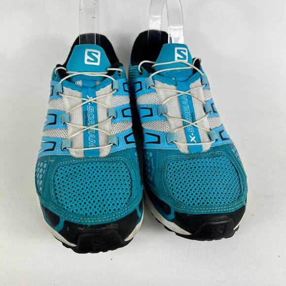 Salomon X Scream Sneaker Women's 8.5 Blue Lace Up Low Top Running Shoes 361920 - Picture 4 of 10